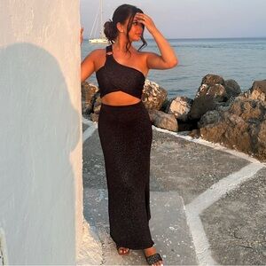 SPARKLY MAXI SKIRT SET
